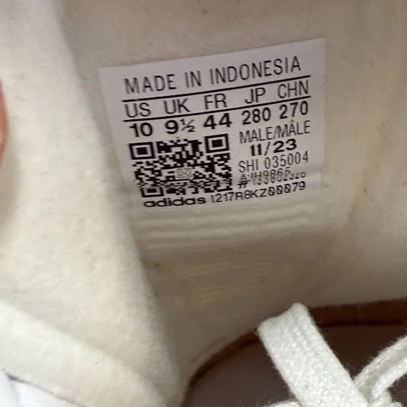 Adidas Gazelle Magic Beige Cloud White Mens Shoes IH9865 NEW Sz 10