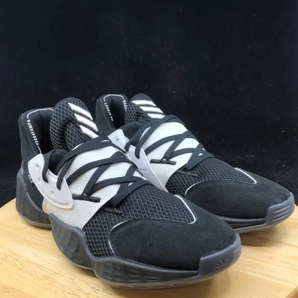 Adidas Harden Vol 4 - Black / White - Sz 10.5 - Men's 100% Authentic FV5597