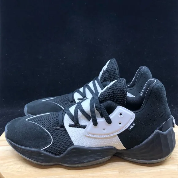 Adidas Harden Vol 4 - Black / White - Sz 10.5 - Men's 100% Authentic FV5597