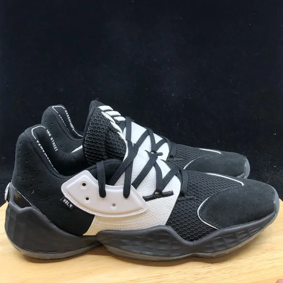 Adidas Harden Vol 4 - Black / White - Sz 10.5 - Men's 100% Authentic FV5597