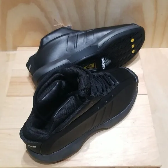 ADIDAS Kobe Bryant Crazy 1 Retro Basketball Shoes Mens Sz 10 triple black)