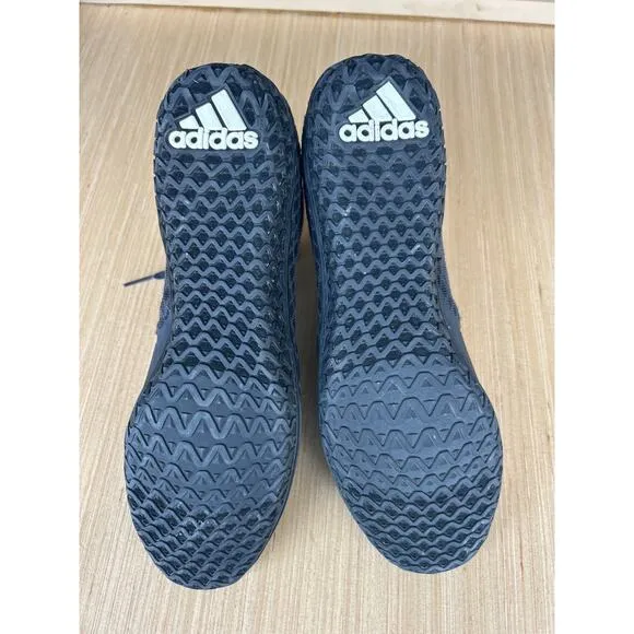 Adidas Mat Wizard 4 Wrestling Shoes 10.5 Black High Tops AC6971