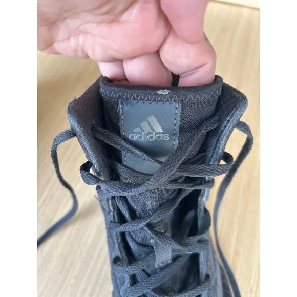 Adidas Mat Wizard 4 Wrestling Shoes 10.5 Black High Tops AC6971