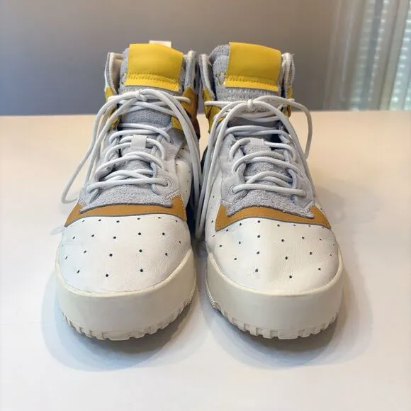 Adidas Men's Rivalry F34144 White Mustard Basketball Sneakers Shoes US Size 12.5