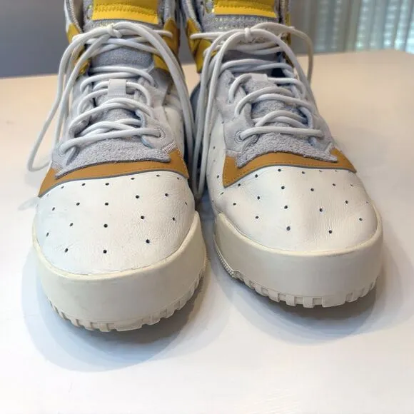 Adidas Men's Rivalry F34144 White Mustard Basketball Sneakers Shoes US Size 12.5