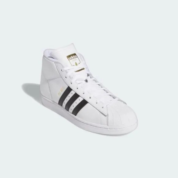 Adidas Pro Model ADV Mid Mens Basketball Shoes White Black IE5797 NEW Size 8
