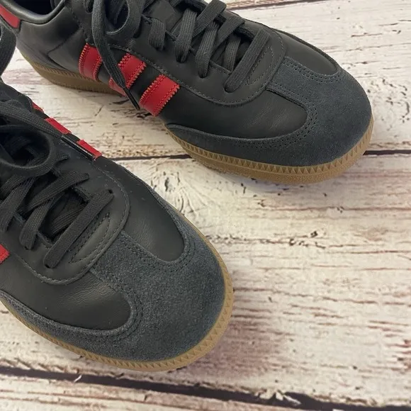 Adidas Samba OG Men's Shoes Carbon Better Scarlet Leather Size 12 Rare