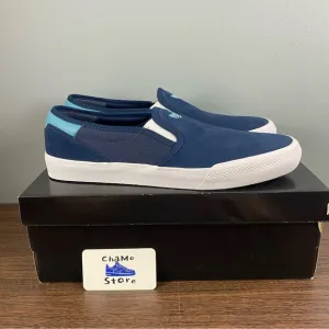 Adidas Shmoofoil Navy Slip On Shoes Suede Skateboarding Ghost Men’s Size