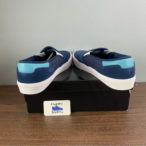 Adidas Shmoofoil Navy Slip On Shoes Suede Skateboarding Ghost Men’s Size