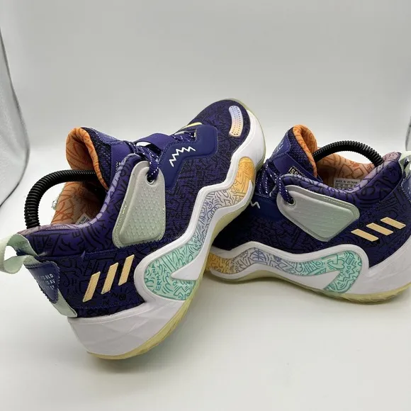 Adidas Shoes Mens Size 7.5 Harden Vol 5 Futurenatural Purple Multicolor H68046