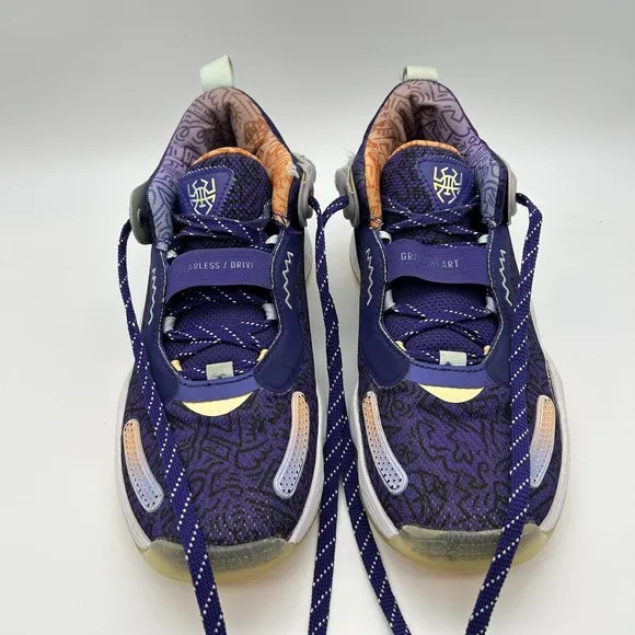 Adidas Shoes Mens Size 7.5 Harden Vol 5 Futurenatural Purple Multicolor H68046