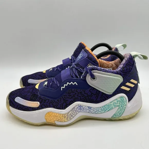 Adidas Shoes Mens Size 7.5 Harden Vol 5 Futurenatural Purple Multicolor H68046