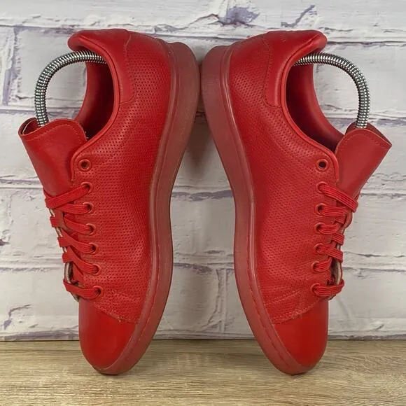 Adidas Stan Smith Triple Red Leather Sneakers Men's Size 7.5 Athletic Shoes