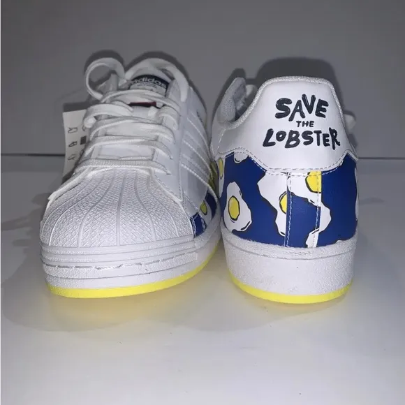 Adidas Superstar x Philip Colbert Save The Lobster Mens Sneakers Shoes Sz 9 NWOB