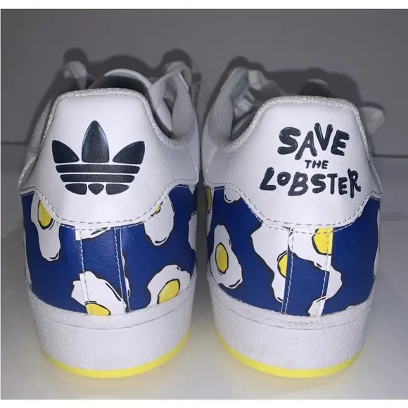 Adidas Superstar x Philip Colbert Save The Lobster Mens Sneakers Shoes Sz 9 NWOB