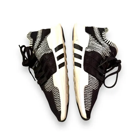 Adidas x Equipment EQT ADV 91-16 White &amp; Black Knit Mesh Activewear Shoes 4.5‎