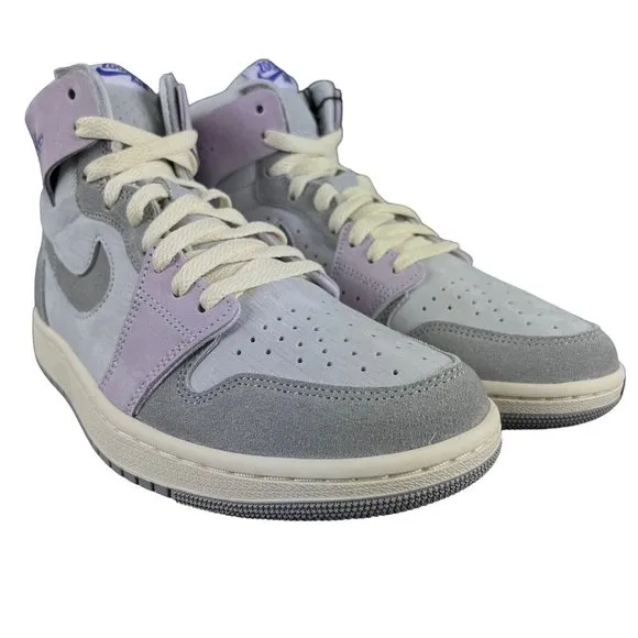 Air Jordan 1 High Zoom CMFT Grey Purple Shoes DV1305-005 Women's Sizes 8.5 - 12
