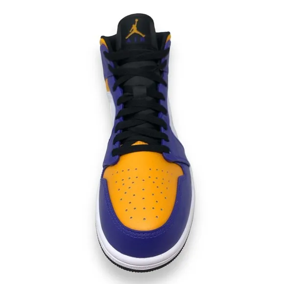 Air Jordan 1 Mid 'Los Angeles Lakers' Mens Retro Basketball Shoes DQ8426 517 NEW