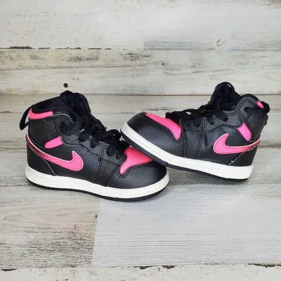 Air Jordan 1 Retro High ‘Hyper Pink’ (TD) Toddler Shoes (705324-019) Size 6C