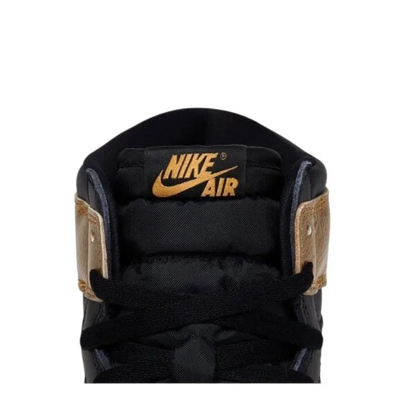 Air Jordan 1 Retro High OG Black/Metallic Gold Mens Basketball Shoes DZ5485 071