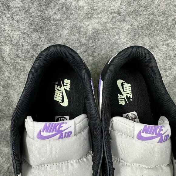 Air Jordan 1 Retro Low Shoes GS Sz 6.5 Womens Sz 8 Black Raspberry HF0410-001
