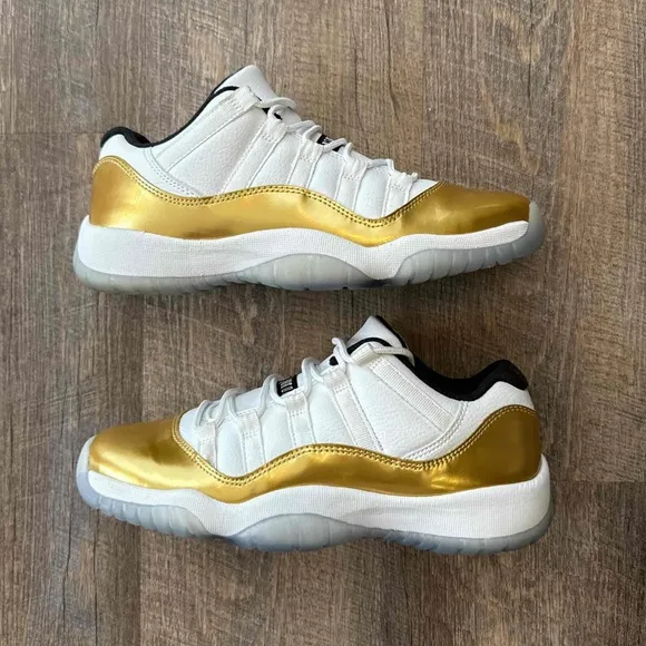 Air Jordan 11 XI Retro Low GS Closing Ceremony Gold White