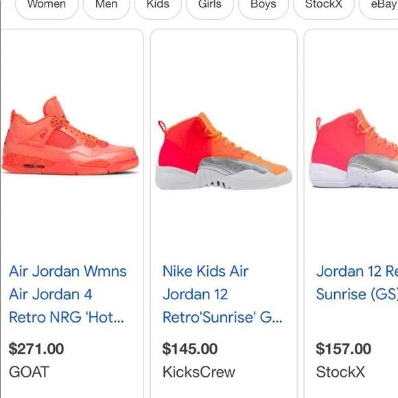 Air Jordan ‘12 Retro GS Sunrise shoes - NICE! Rare !!!