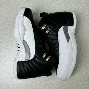 Air Jordan 12 Retro Playoffs Men's Black/White Sneakers -Size 13 -Preowned