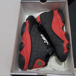 Air Jordan 13 Retro Bred Shoes Black Red