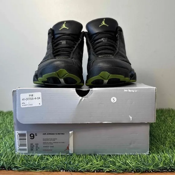 Air Jordan 13 XIII Retro Altitude 2017 Black Green