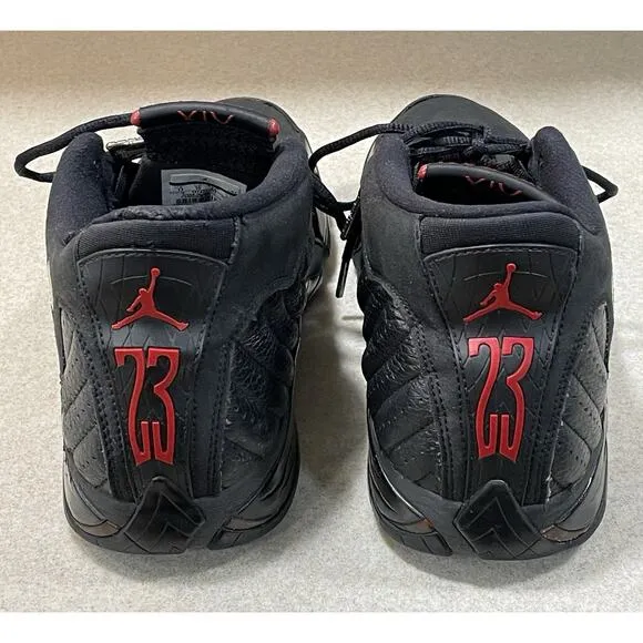 Air Jordan 14 Retro 2018 Last Shot Men’s Size 11 Sneakers Black/Red-Basketball