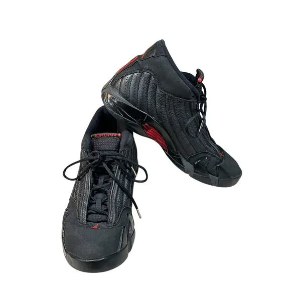 Air Jordan 14 Retro 2018 Last Shot Men’s Size 11 Sneakers Black/Red-Basketball