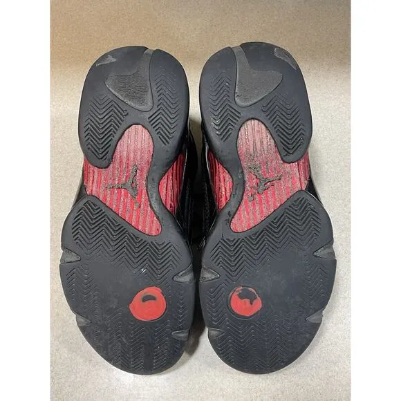Air Jordan 14 Retro 2018 Last Shot Men’s Size 11 Sneakers Black/Red-Basketball