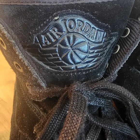 Air Jordan 2 Retro Deconstructed Triple Black Suede Sneaker Shoes Mens 7.5
