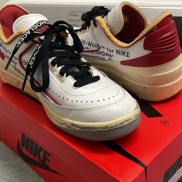 Air Jordan 2 Retro Low “Off-White” Varsity Red 2021 - Size 4.5