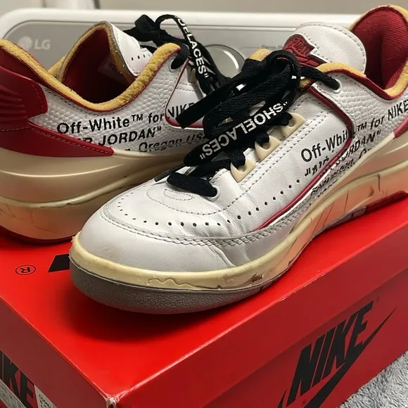 Air Jordan 2 Retro Low “Off-White” Varsity Red 2021 - Size 4.5