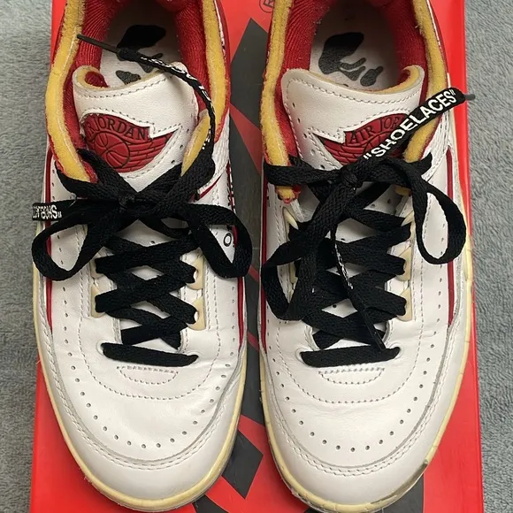 Air Jordan 2 Retro Low “Off-White” Varsity Red 2021 - Size 4.5