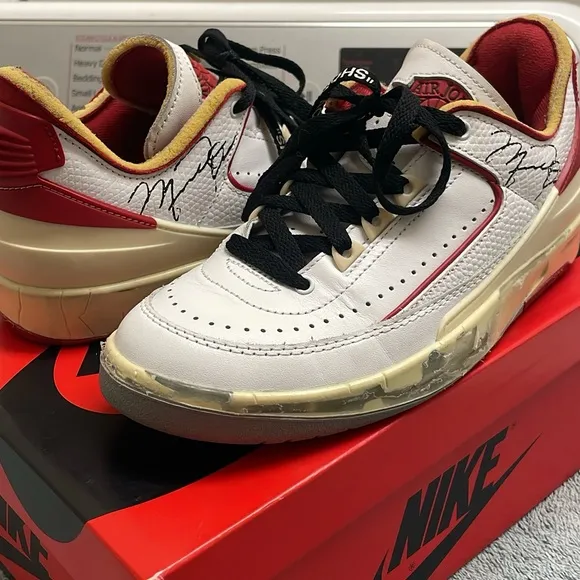 Air Jordan 2 Retro Low “Off-White” Varsity Red 2021 - Size 4.5