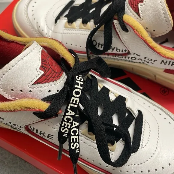Air Jordan 2 Retro Low “Off-White” Varsity Red 2021 - Size 4.5