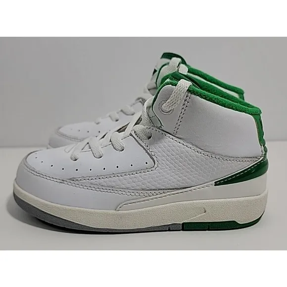 Air Jordan 2 Retro Lucky Green size 9C Toddler shoes DQ8563-103