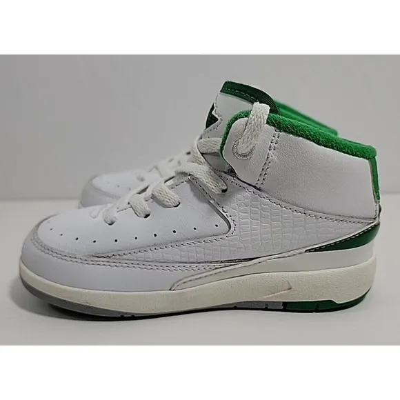 Air Jordan 2 Retro Lucky Green size 9C Toddler shoes DQ8563-103