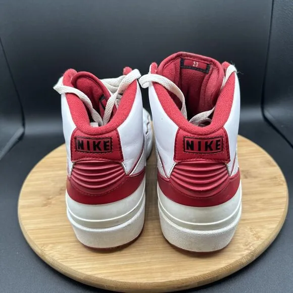 Air Jordan 2 Retro Mens Size 9 Basketball Shoes Chicago White Red 385475-102