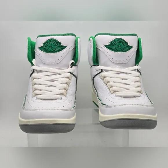 Air Jordan 2 Retro White Lucky Green Sail Size 10.5 Style DR8884-103 With Box