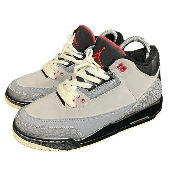 Air Jordan 3 Retro GS 'Stealth' 398614-003‎ Nike Youth Size 6Y Sneaker Shoes