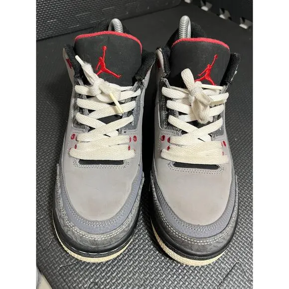 Air Jordan 3 Retro GS 'Stealth' 398614-003‎ Nike Youth Size 6Y Sneaker Shoes