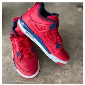 Air JORDAN 4 Retro FIBA- Red And Blue Sneakers