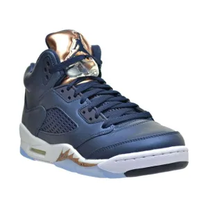 Air Jordan 5 Retro BG Boys Shoes Obsidian/Metallic Red Bronze/ Size 7Y/ NWB