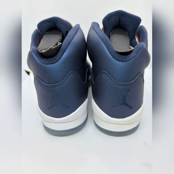 Air Jordan 5 Retro BG Boys Shoes Obsidian/Metallic Red Bronze/ Size 7Y/ NWB