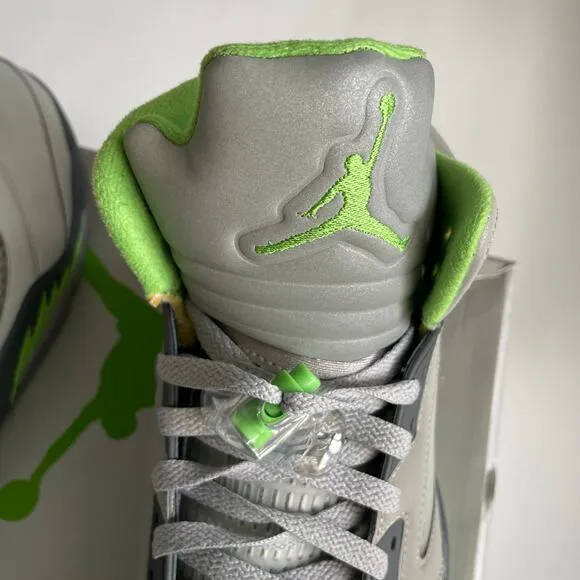 Air Jordan 5 Retro 'Green Bean 2022' Mens Size 12 Green/Flint Grey DM9014-003