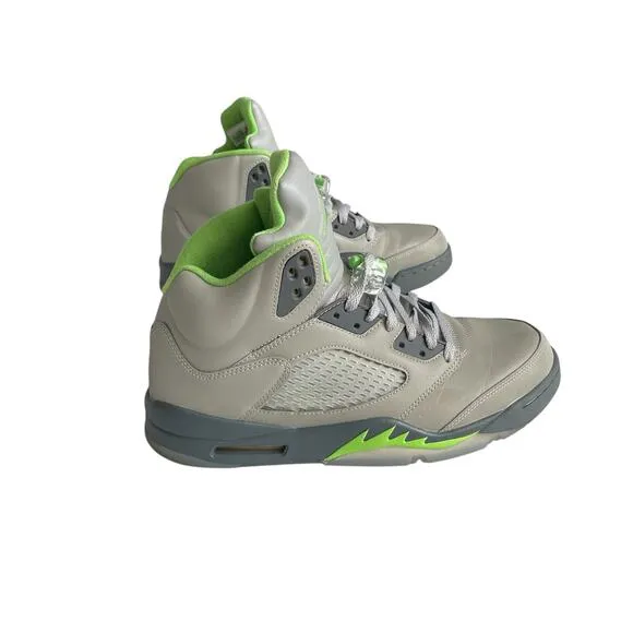 Air Jordan 5 Retro 'Green Bean 2022' Mens Size 12 Green/Flint Grey DM9014-003